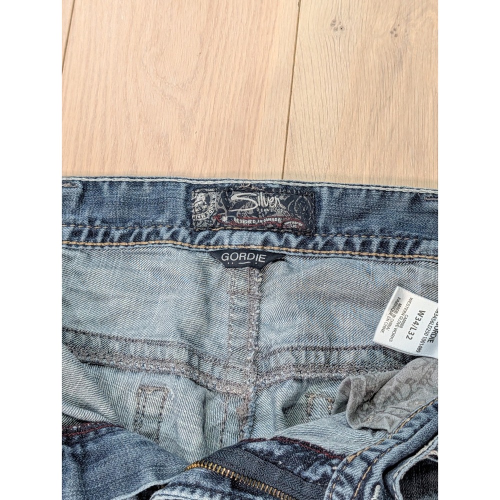 Silver Jeans Gordie Men's Relaxed Dostre Straight Jeans | 34x32 | Y2K - Picture 11 of 15